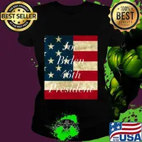 Joe Biden 46th President Vintage American Flag 2020 Shirt Ladies tee
