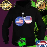 Joe biden kamala harris for america 2020 american flag s Hoodie