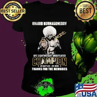 Khabib Nurmagomedov UFC Lightweight Undefeated Champion 29 Battles 29 Wins Thanks For The Memories Shirt Ladies tee