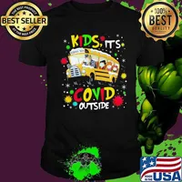 Kids it's covid outside school bus shirt