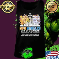 Los angeles city of champions 2020 nba finals champions 2020 world series champions s Tank top