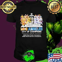 Los angeles city of champions 2020 nba finals champions 2020 world series champions shirt