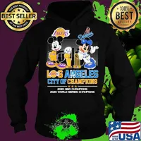 Los Angeles City Of Champions 2020 Nba World Series Mickey Dodgers Shirt Hoodie