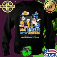 Los Angeles City Of Champions 2020 Nba World Series Mickey Dodgers Shirt Sweater
