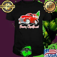 Merry christmas car gift and tree shirt