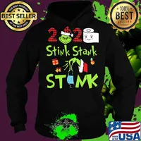 Merry christmas grinch stink stank stunk 2020 mask toilet paper s Hoodie