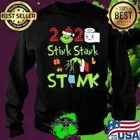 Merry christmas grinch stink stank stunk 2020 mask toilet paper s Sweater