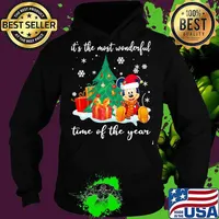 Merry christmas mickey mouse it's the most wonderful time of the year snow s Hoodie