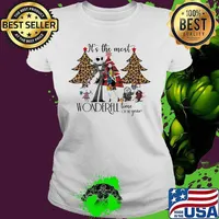 Merry christmas nightmare it's the most wonderful time of the year leopard s Ladies tee