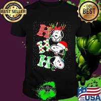 Merry christmas snoopy ho ho ho lights shirt