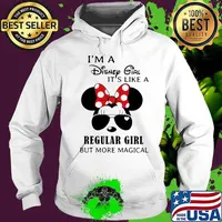 Minnie mouse i'm a disney girl it's like a regular girl but more magical s Hoodie