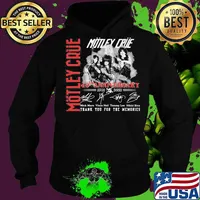Motley crue 40th anniversary 1981 2021 thank you for the memories signatures s Hoodie