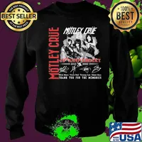 Motley crue 40th anniversary 1981 2021 thank you for the memories signatures s Sweater
