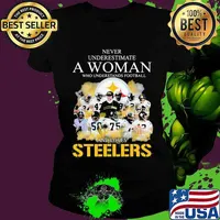 Never Underestimate A Woman Who Undetstands Football And Loves Steelers Shirt Ladies tee