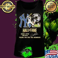 New york yankees hall of fame derek jeter 1995 2014 thank you for the memories signature s Tank top