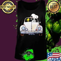 Official Snoopy And Woodstock Driving 09 09 Mk Shirt Tank top