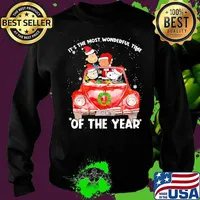 Peanuts snoopy woodstock sally brown it's the most wonderful time of the year s Sweater