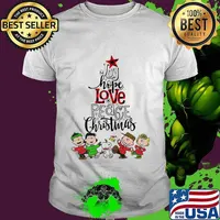 Peanuts snoopy woodstock sally brown joy hope love peace believe christmas shirt