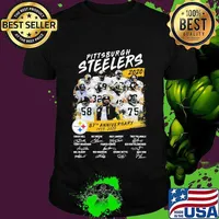 Pittsburgh steelers 87th anniversary 1933 2020 thank you for the memories signatures shirt