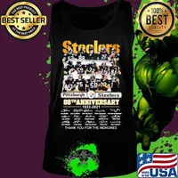 Pittsburgh Steelers 88th Anniversary 1933 2021 Thank For The Memories Signuature Shirt Tank top