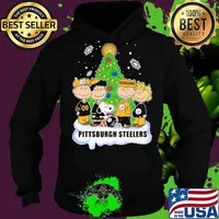 Pittsburgh Steelers Football Snoopy With Friends Christmastree Xmas Shirt Hoodie