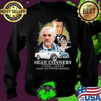 Sean connery 1930 2020 thank you for the memories signature s Sweater