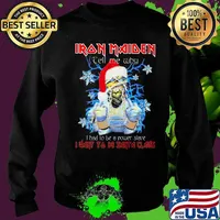 Skeleton iron maiden tell me why i had to be a power slave i want to be santa a claus christmas s Sweater