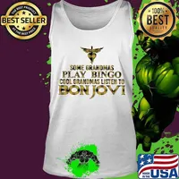 Some grandmas play bingo cool grandmas listen to bon jovi s Tank top