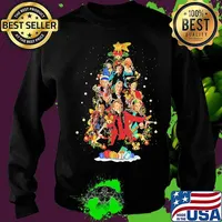 Stars Band Music Wear Pajama Santa Christmas Tree Merry Xmas Shirt Sweater