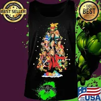 Stars Band Music Wear Pajama Santa Christmas Tree Merry Xmas Shirt Tank top