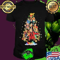 Stars Band Music Wear Pajama Santa Christmas Tree Merry Xmas Shirt