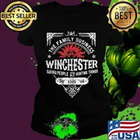 Supernatural the family business winchester saving people hunting things 2005 s Ladies tee