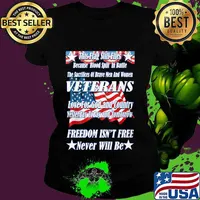 This Flag Still Flies Because Blood Spill In Battle Veterans Love For God And Country Freedom Isn’t Free American Flag Shirt Ladies tee