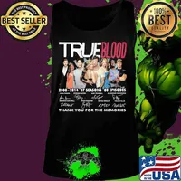 True blood 2008 2014 07 seasons 80 episodes thank you for the memories signatures s Tank top