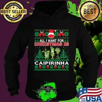 All I Want For Christmas Is Caipirinha Ugly Santa Wear Mask Shirt Hoodie