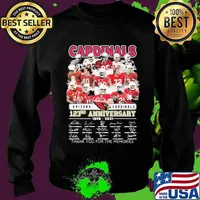 Arizona Cardinals 123rd Anniversary 1898 2021 Thank You For The Memories Signature Shirt Sweater