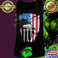Chevrolet Company Cars American Flag Shirt Tank top