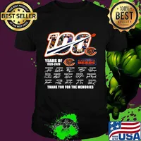 Chicago Bears The Bears 100 Years Of 1920 2020 Thank You For The Memories Shirt