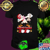 Chicken Dabbing Wear Santa Hat 2020 Toilet Paper Covid 19 Christmas Shirt