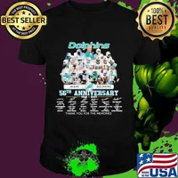 Dolphins Miami 56th Anniversary Thank You For The Memories Signature Football Shirt