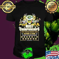 Green Bay The Most Championships 100 Years Since 1919 Packers 13 Times League Shirt