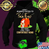 I Don’t Always Listen To Pink Floyd But When I Do I Get Comfortably Numb Snoopy Drinking Beer And Woodstock Shirt Hoodie