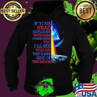 If Your Head Explodes With Dark Forebodings Too I’ll See You On The Dark Side Of The Moon Pink Floyd Lgbt Shirt Hoodie