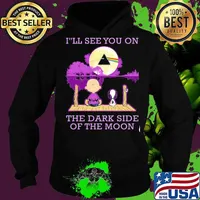 I’ll See You On The Dark Side Of The Moon Snoopy And Friend Watching Pink Floyd Shirt Hoodie