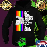 Lesbian Gay Bisexual Transgender Transsexual Queer Questioning Intersex Ally Asexual Pansexual LGBT Shirt Hoodie