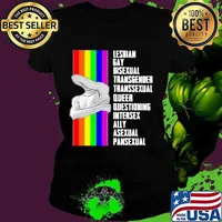 Lesbian Gay Bisexual Transgender Transsexual Queer Questioning Intersex Ally Asexual Pansexual LGBT Shirt Ladies tee