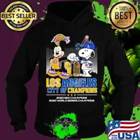 Los Angeles City Of Champions 2020 Nba Champions Snoopy And Mickey Disney Football Shirt Hoodie