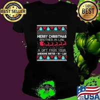 Merry Christmas Brother-In-Law A Gift From Your Sister-In-Law Christmas Shirt Ladies tee