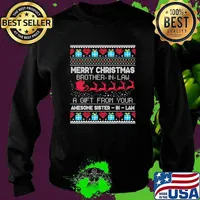 Merry Christmas Brother-In-Law A Gift From Your Sister-In-Law Christmas Shirt Sweater
