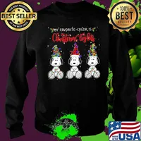 My Favorite Color Is Christmas Lights Snoopys Xmas Shirt Sweater